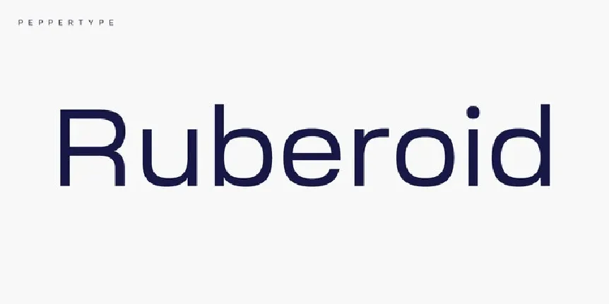 Ruberoid Sans font