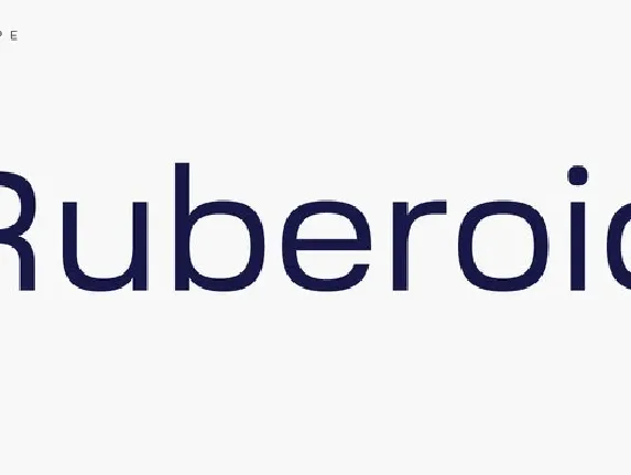 Ruberoid Sans font