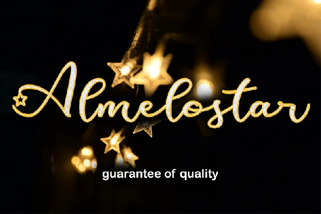 Almelostar font