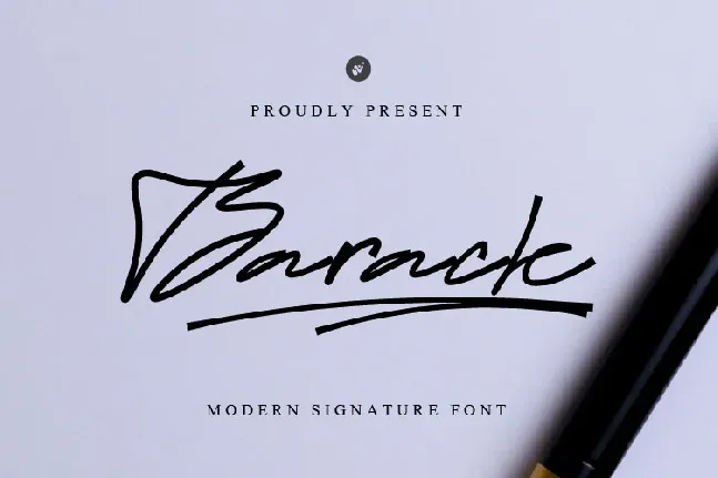 Barack font