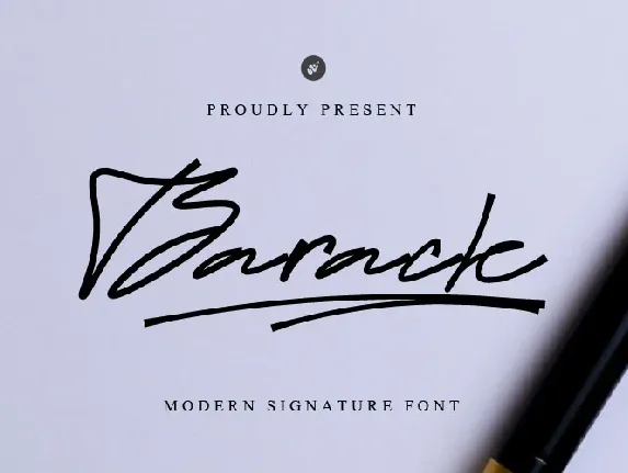 Barack font