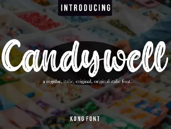 Candywell Brush font