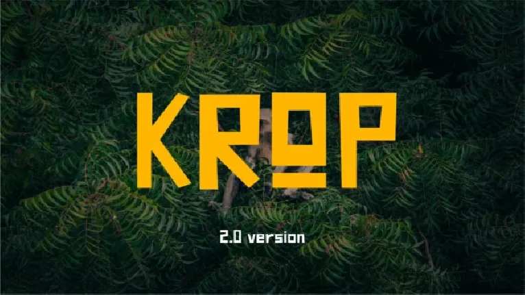 KROP 2.0 font