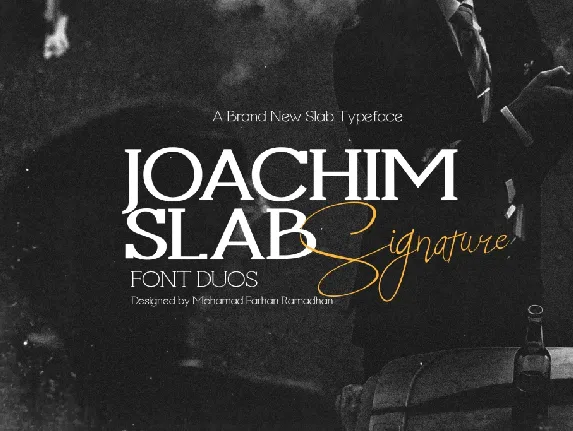 Joachim Slab Signature font