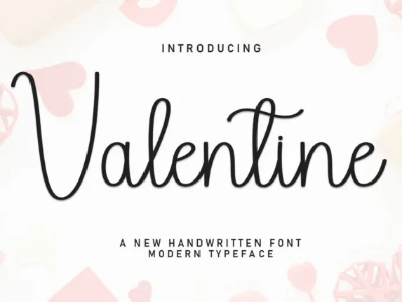 Valentine Handwritten font