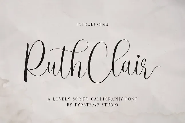 RuthClair font