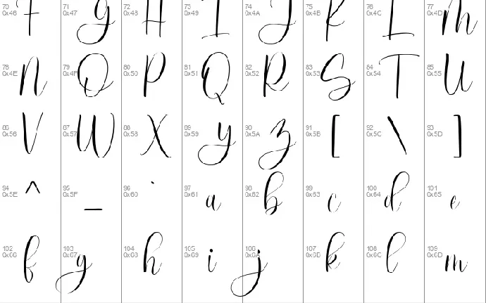 RuthClair font