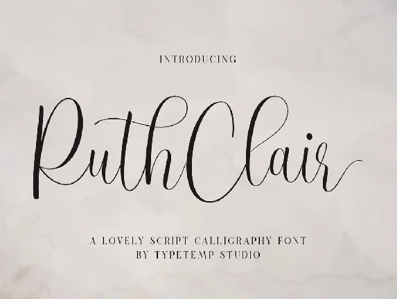 RuthClair font