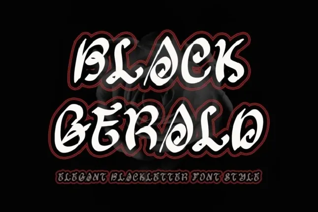 Black Gerald font