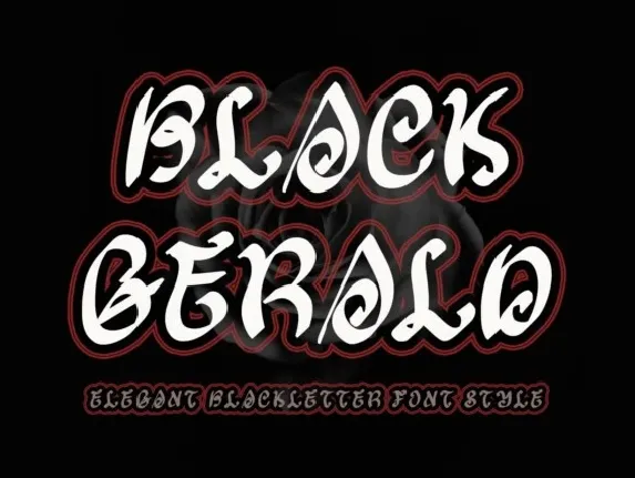 Black Gerald font