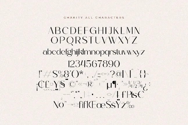 Ghakity font