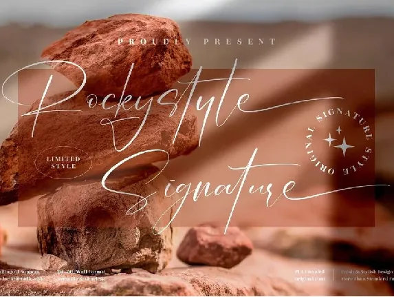 Rockystyle Signature font