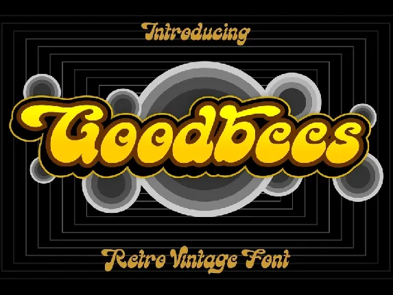 Goodbees Display font