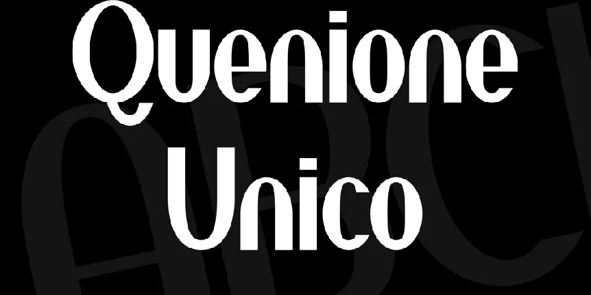 Quenione Unico font