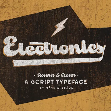 Electronics PERSONAL USE font