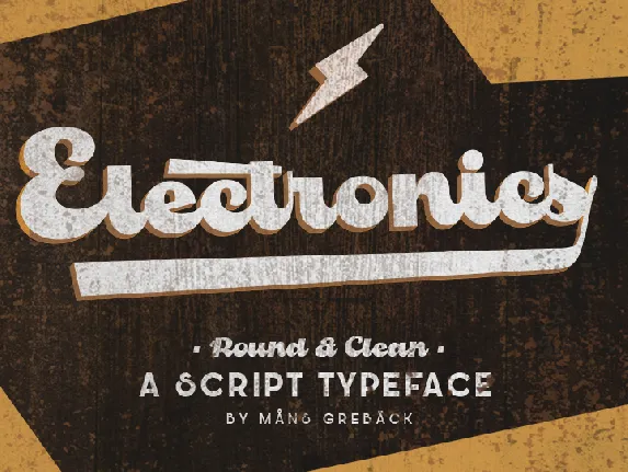 Electronics PERSONAL USE font