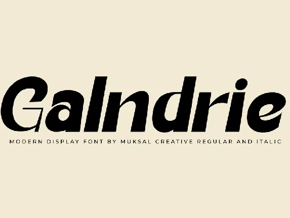 Galndrie font