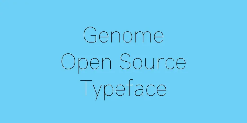 Genome font