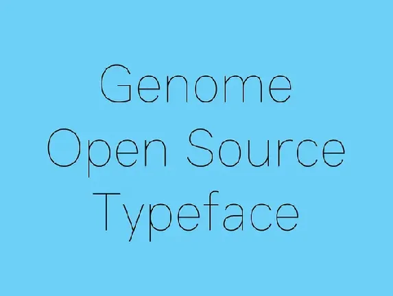 Genome font