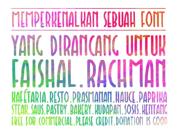 Faishal font