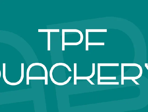 TPF Quackery font