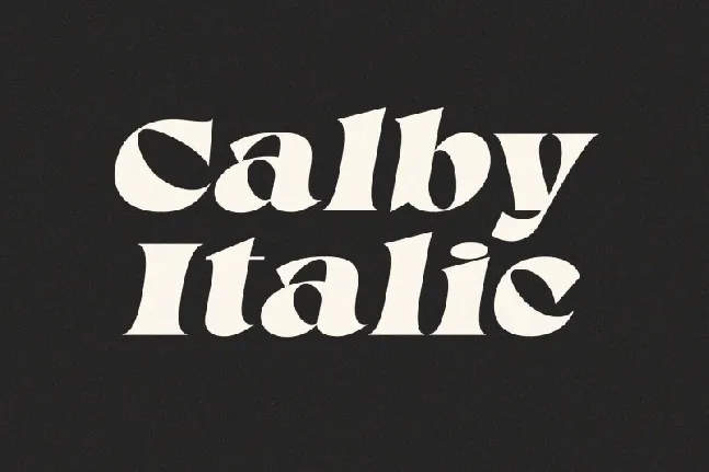 Calby font