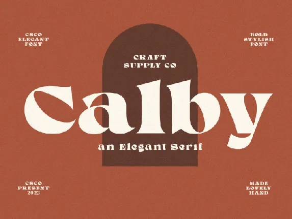 Calby font