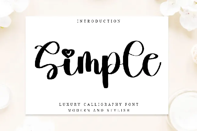 Simple Typeface font