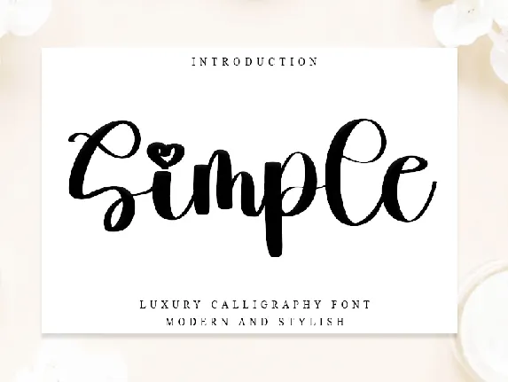 Simple Typeface font