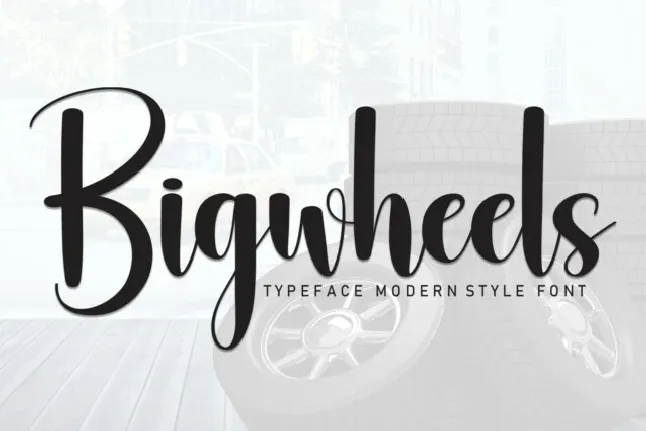 Bigwheels Script font