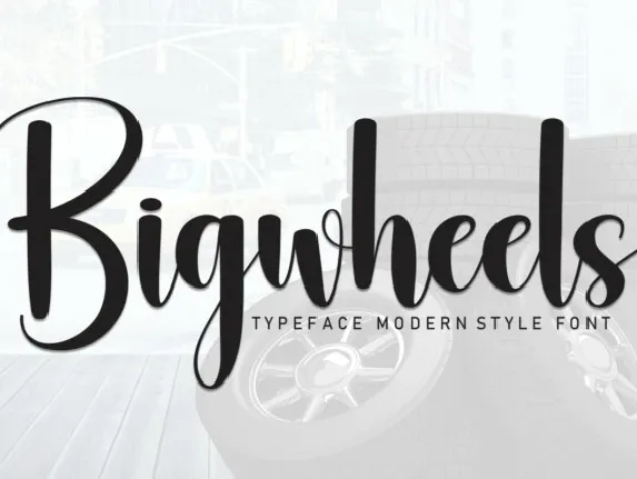 Bigwheels Script font