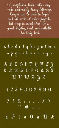 Corque font