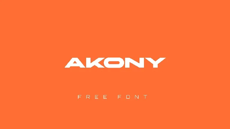 Akony font