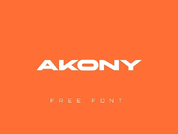 Akony font