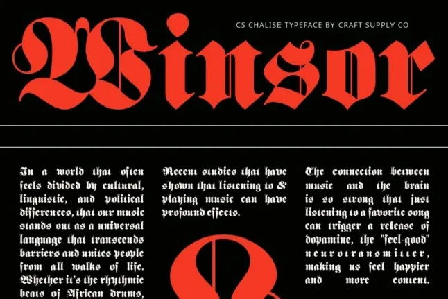 CS Chalise font