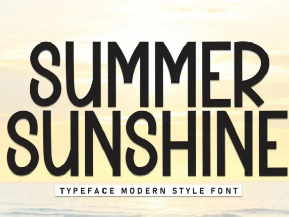 Summer Sunshine Display font