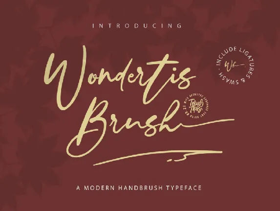 Wondertis Brush font