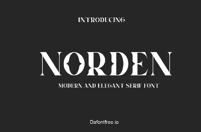 Norden font