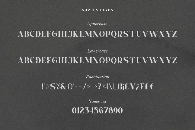 Norden font