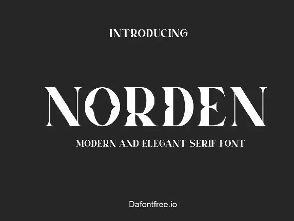 Norden font