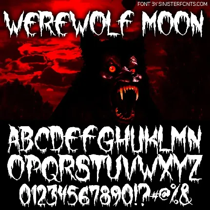 Werewolf Moon font