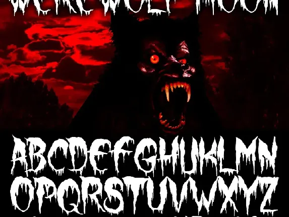 Werewolf Moon font