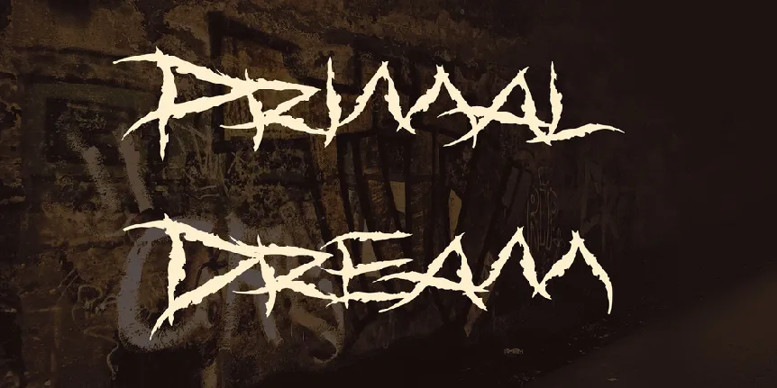 Primal Dream font