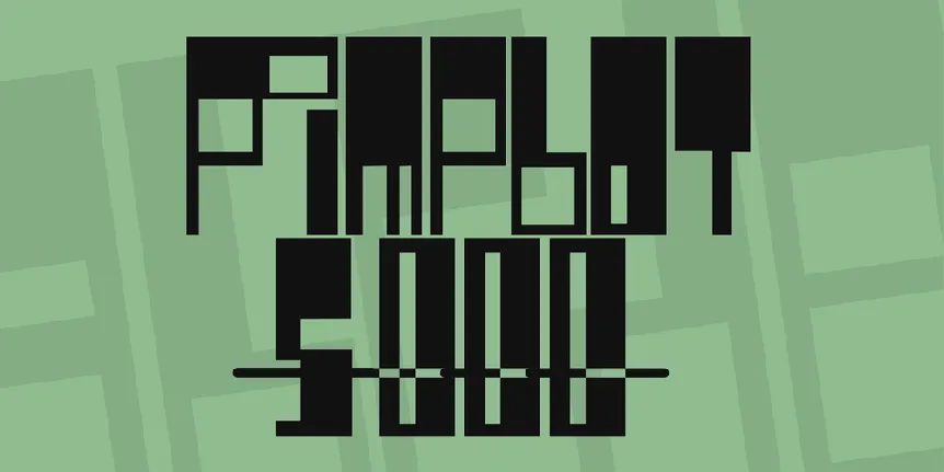 Pimpbot 5000 font