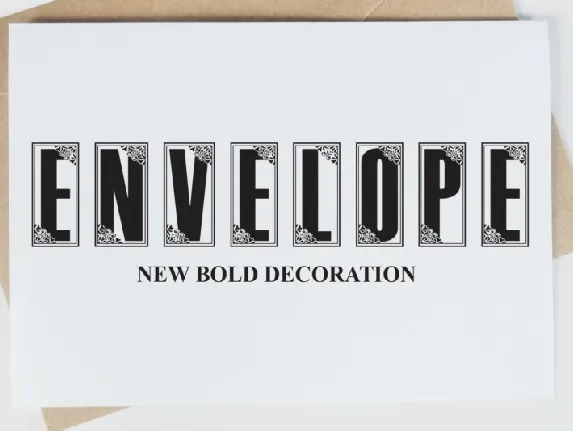 Envelope Display font