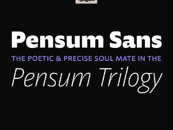 Pensum Sans Family font