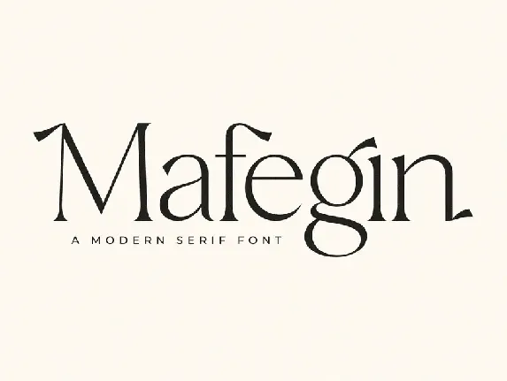 Mafegin font