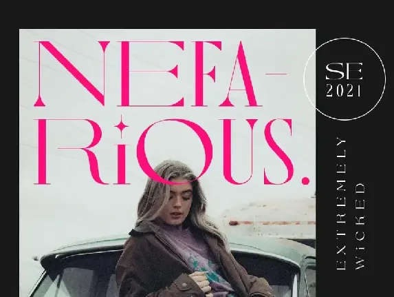 Nefarious font