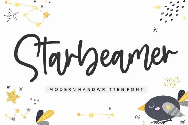 Starbeamer Modern Handwritten font