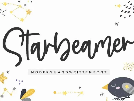 Starbeamer Modern Handwritten font